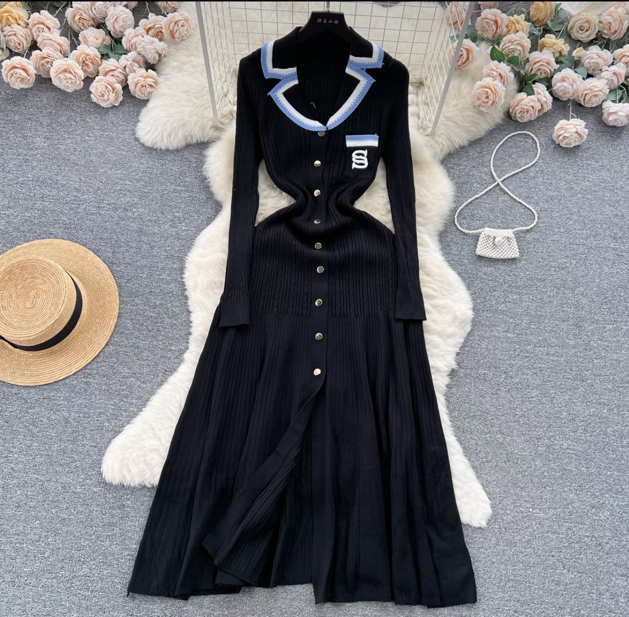 Successful babe knitted dress KD168 images